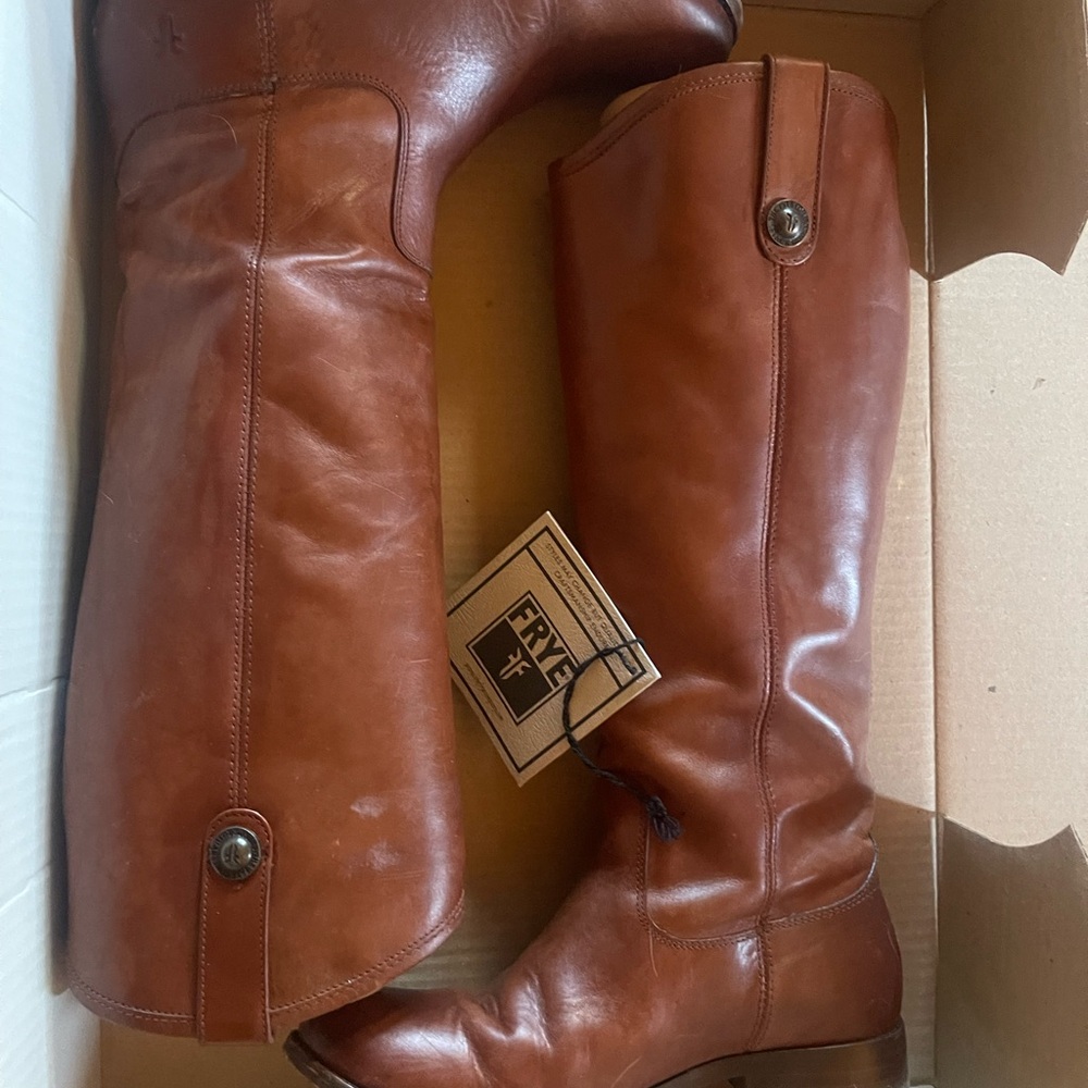 Frye Brown Leather Knee-High Boots